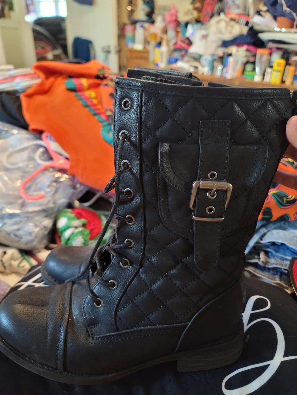 Black Global Win Boots - Picture 3 of 4